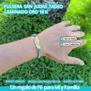 PULSERA SAN JUDAS LAMINADO EN ORO 18K