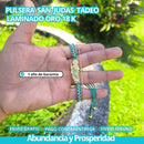 PULSERA SAN JUDAS LAMINADO EN ORO 18K